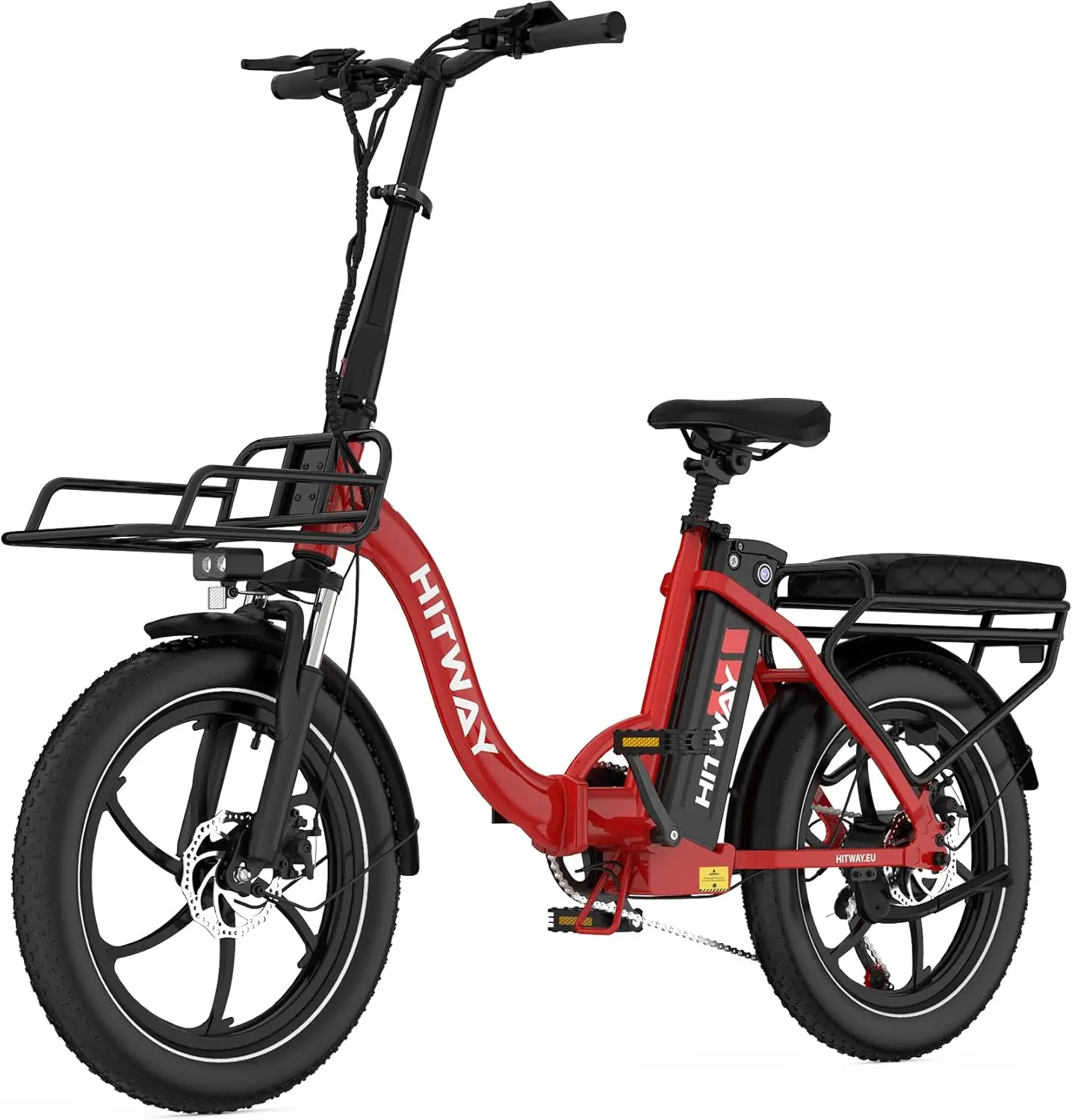 HITWAY elektrische fietsen bk6sl1-36v15.6ah, 250W E Bike-motor, 70 km autonomie, 7 versnellingen, opvouwbaar, APP-bediening