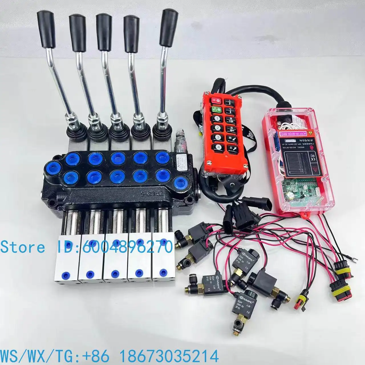 SQZT-12 hydraulic pneumatic control distributor to remote control multi-way valve multi-way directional valve 1-8