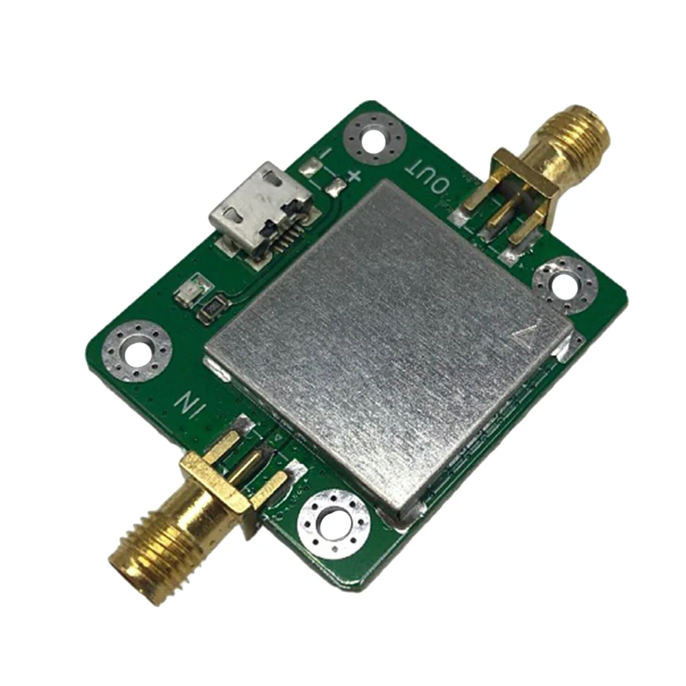 Amplificador rf de baixo ruído 50m-6ghz, ganho de 20db, 50Ω, amplificador rf com porta de alimentação usb e cabo sma para hackrf h2