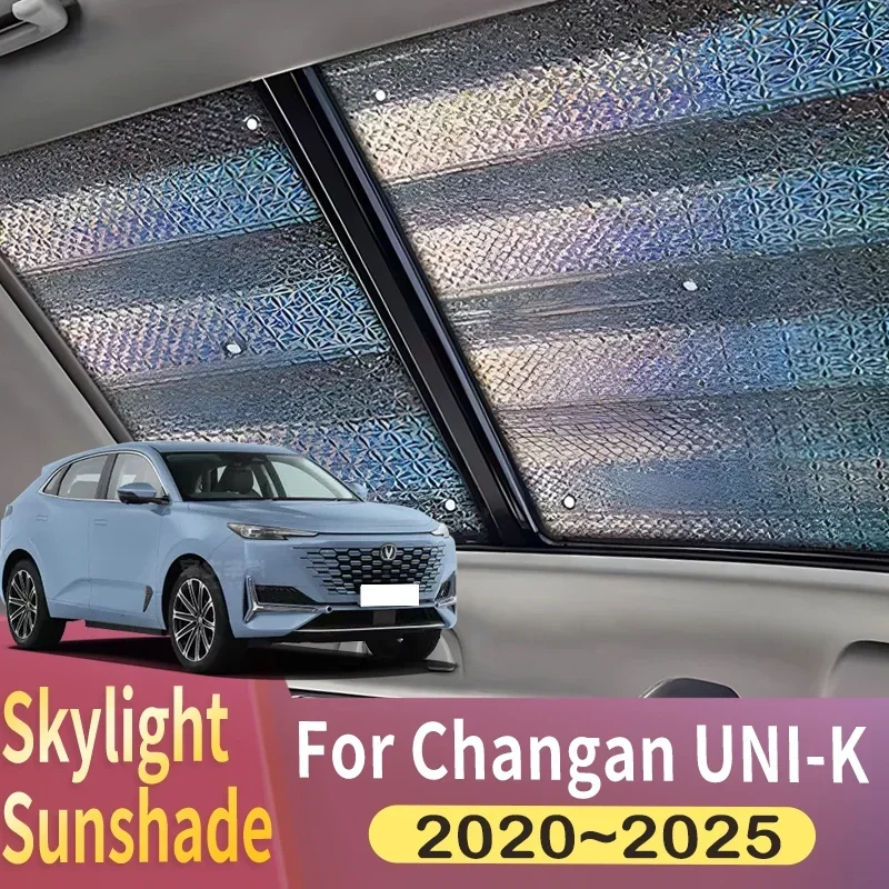 Zonnedak Zonnescherm Geschikt Voor Changan UNI-K 2020 2021 2022 2023 2024 2025 Auto Panoramisch Dak Hitteschild Venster Zonnescherm Anti-UV