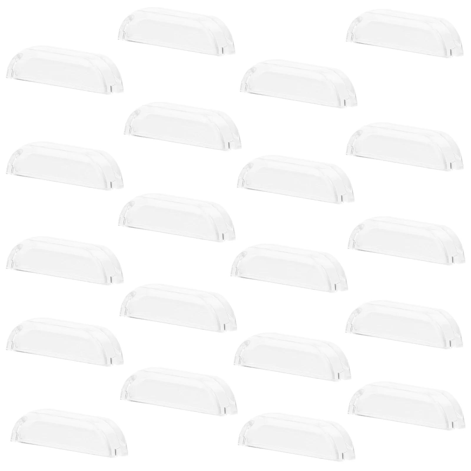 

20 Pcs Acrylic Cabinet Knob Drawer Pull Handle Transparent Door Knobs Modern Kitchen Bedroom Furniture Decor Hardware