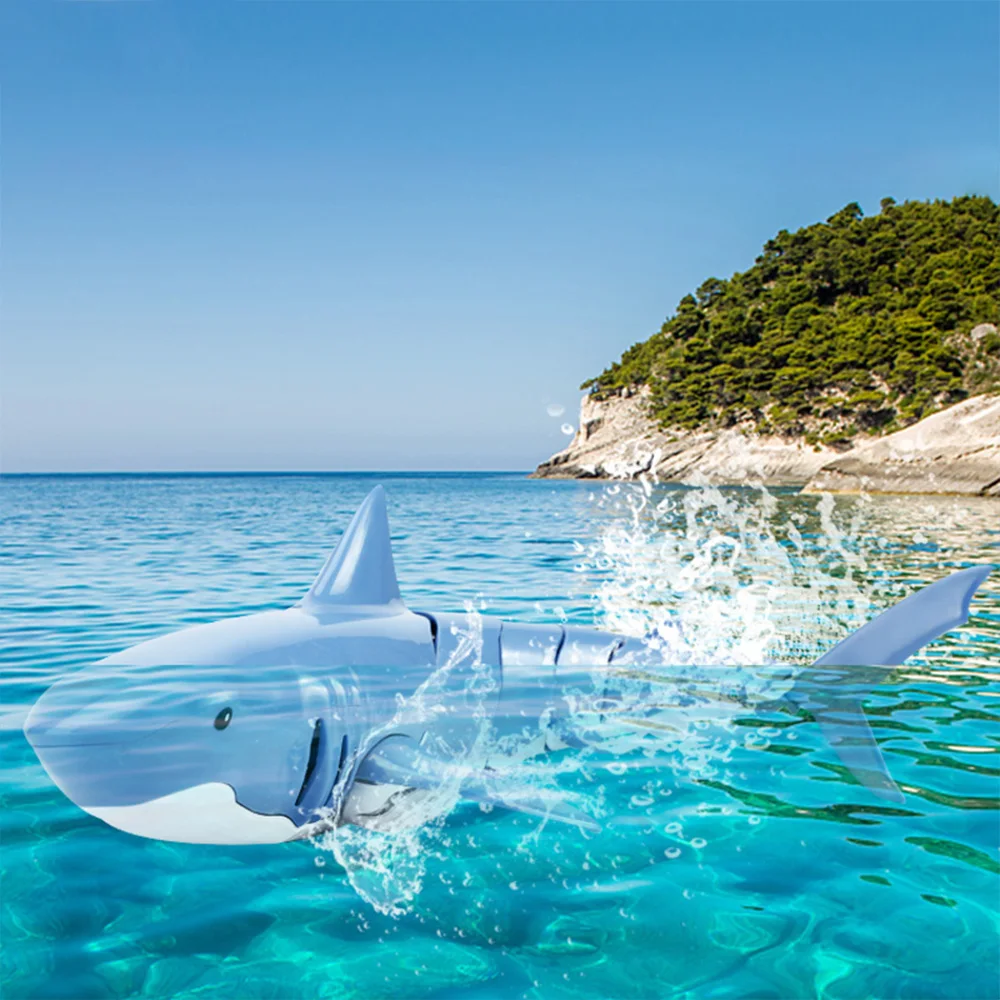 Children\'S Toys Remote Control Shark 2.4g Remote Control Summer Water Toys Ultra-Long Distance Simulation Model Toy Boy Gift