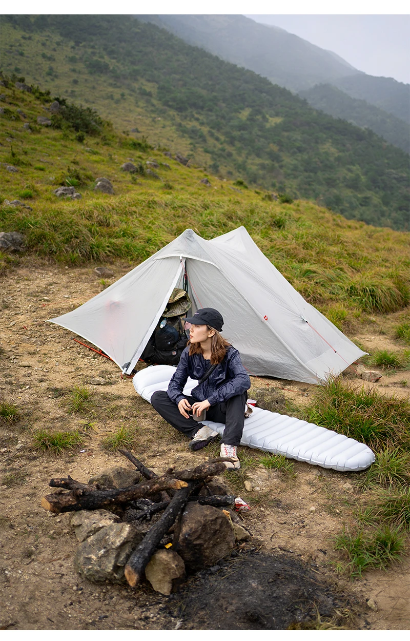 3F UL GEAR Lanshan 2pro 2026 Silpoly/Silnylon Zelt Outdoor Camping T-Reißverschluss-Tür Ultraleichtes 2-Personen-Zelt Wandern Wasserdicht Winddicht – Detail 16