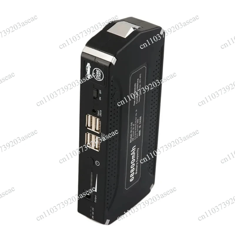 12V‑24V Truck & Car Jump Starter, Portable Battery Booster Power Bank, 1‑to‑3 USB Cable Included for Smartphone and Laptop