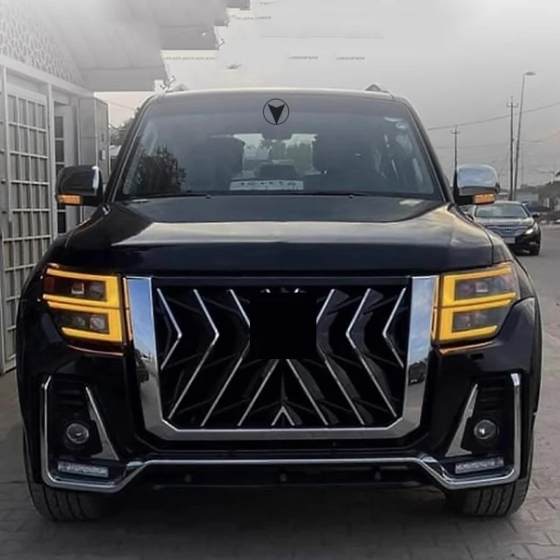 Front Rear Bumper Grille Fog Lamp Assembly for Mitsubishi Pajero V97 V93 Modified Unpainted Wide Body Kit Car Accessories - Image 6