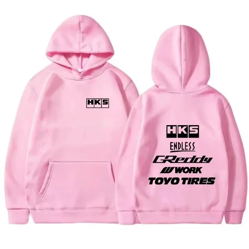 2026 Herren Mode Cooler Hoodie Japan JDM Modifiziertes Auto HKS ENDLESS Kapuzenpullover für Männer und Frauen Vintage Lässiger Sweatshirt Langarm-Pullover – Detail 7