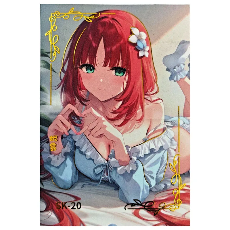 애니메이션 여신 이야기 희귀 SK 폴드 소장 카드 Amiya Sparkle Mona Raiden Shogun Mitsuri Nakano Miku 장난감 소년 생일 선물