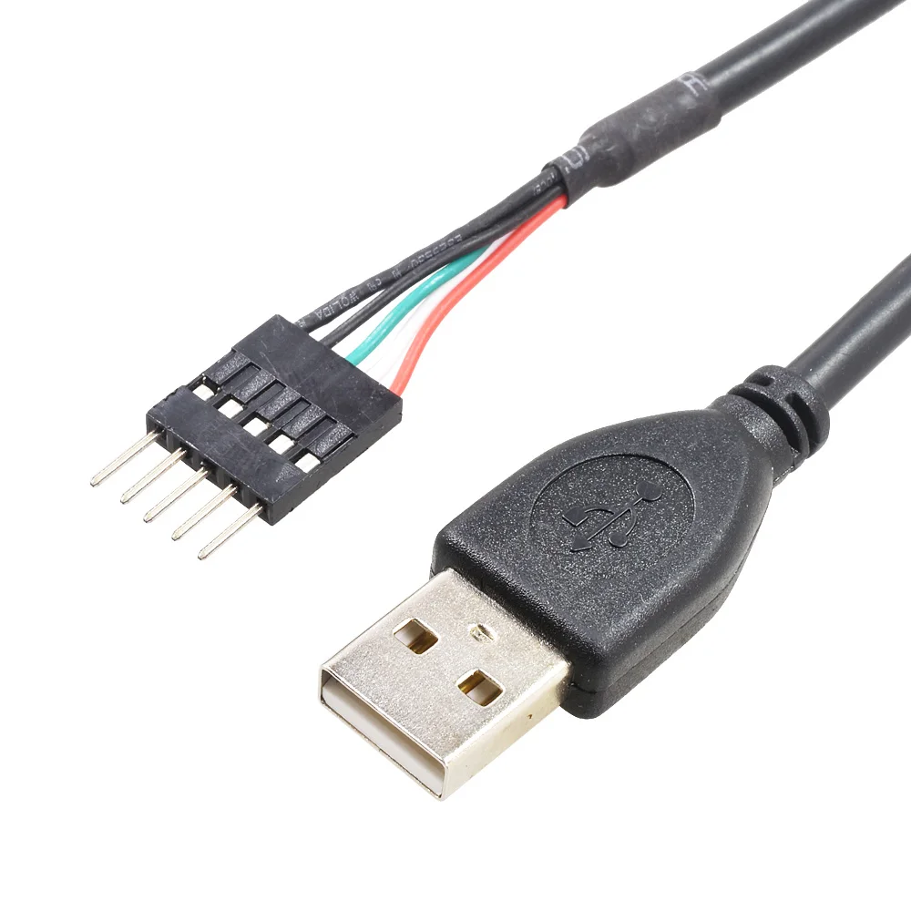 0.3m/0.5m Meters USB2.0 A to DuPont 2.54mm Housing Male Plug Cable