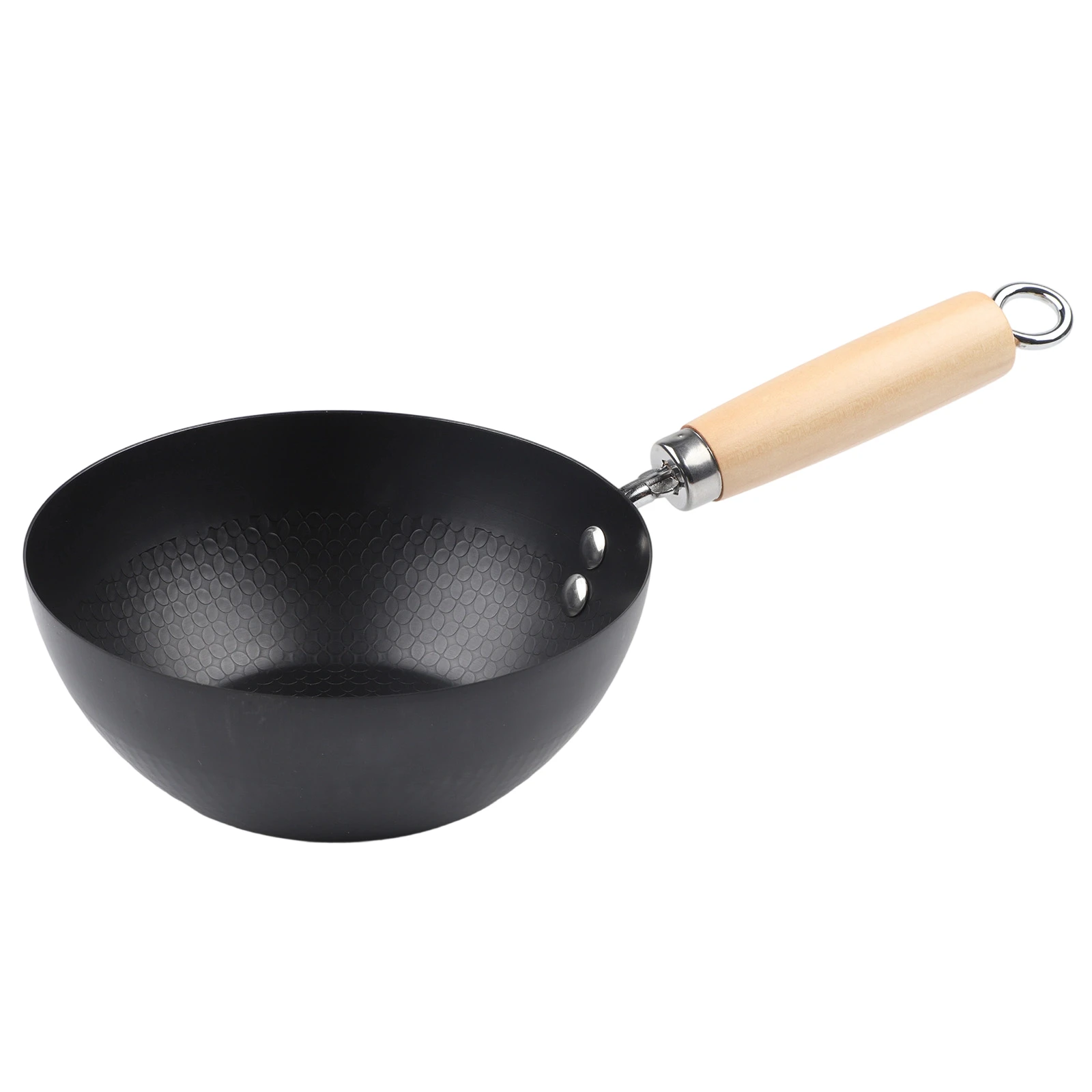 Iron Frying Pan Featuring Non-stick and For Flat Bottom Design for Wok Cooking on All Stove Types Including Induction 6