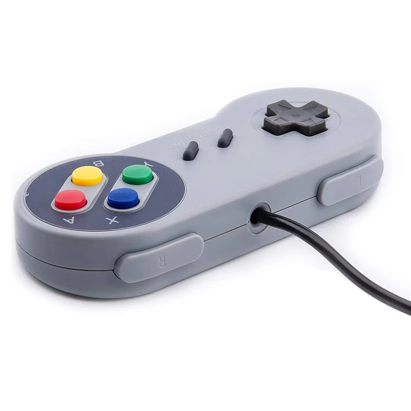 Controlador de mando USB con cable para PC, portátil, Windows SNES, Joystick USB Retro, Joypad para Mac OS X Raspberry Pi Retropie