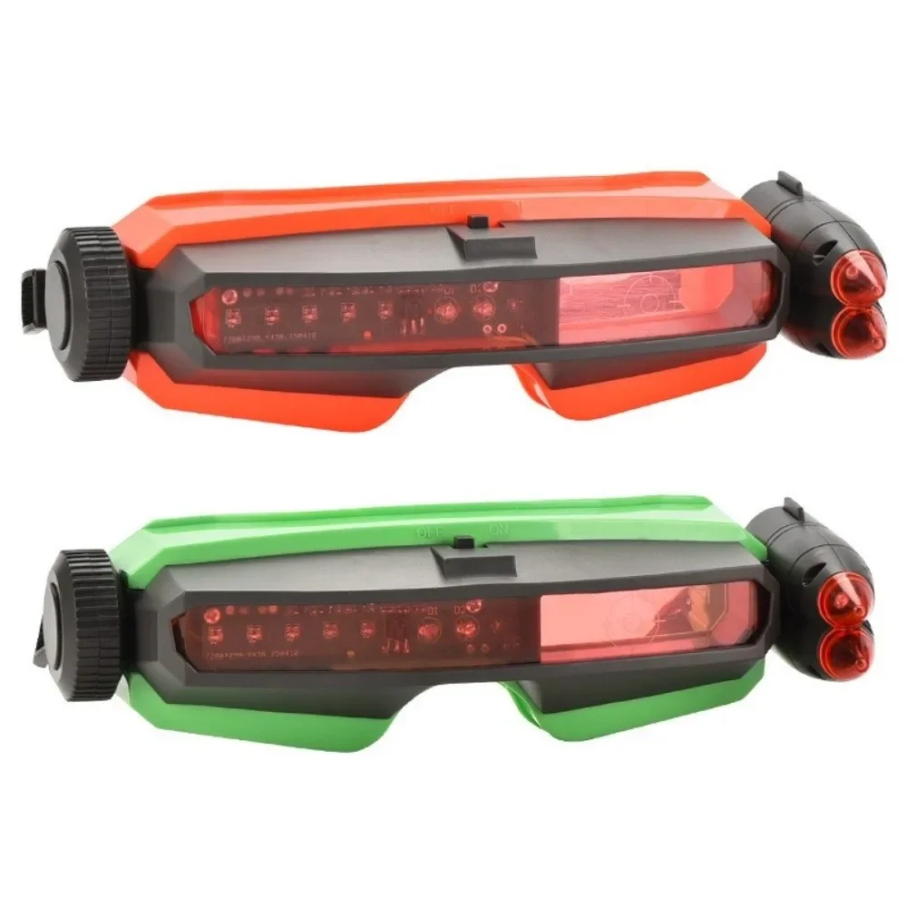 Gafas de batalla interactivas divertidas para niños, gafas de juego con etiqueta láser con luces LED, indicador de golpe, juguete para jugar en grupo en interiores y exteriores