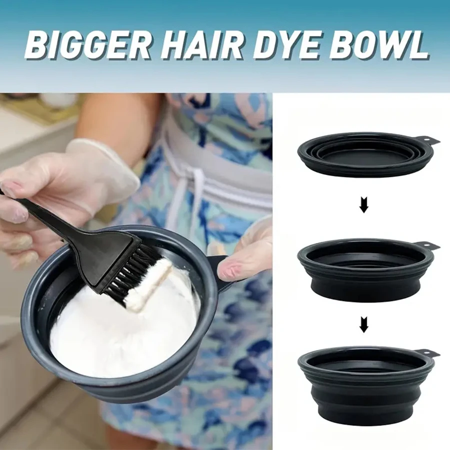 Kit professionnel de teinture pour cheveux, 13 pièces, avec brosses, bol de couleur, couvre-oreilles et Clips, ensemble de coloration pour la maison, bricolage de qualité Salon