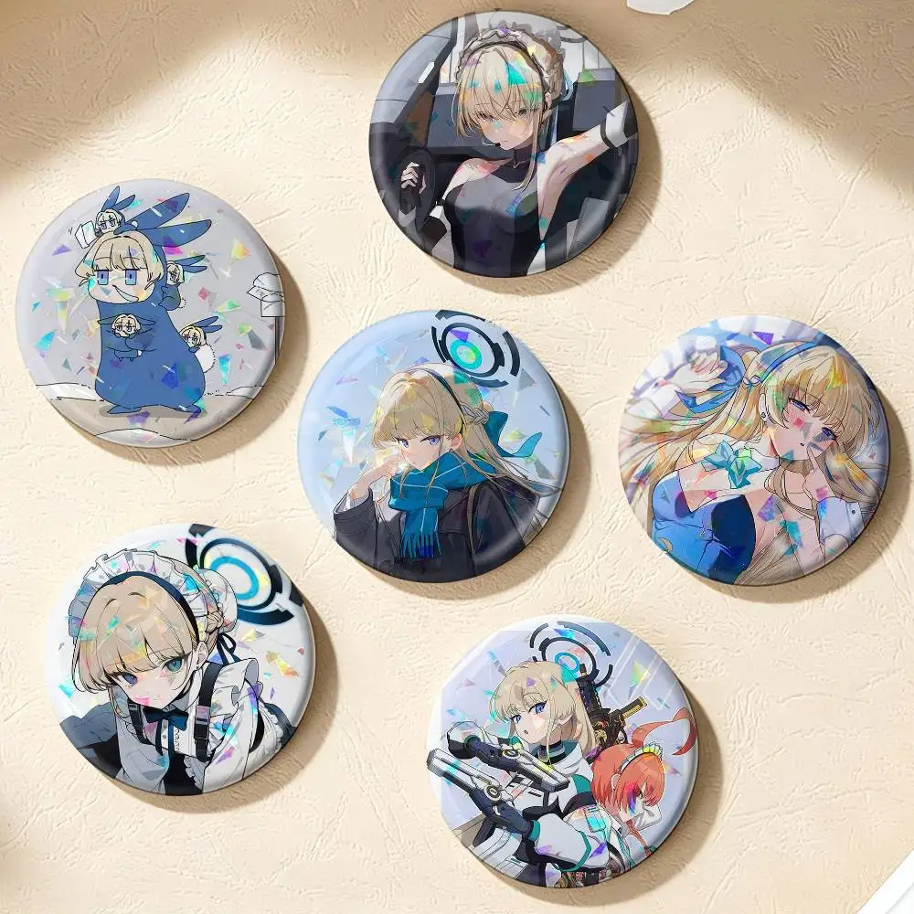 Toki Asuma Blue archive   75mm 44mm 25mm Brooch Backpack Hat Pins Accessories Toys Badge