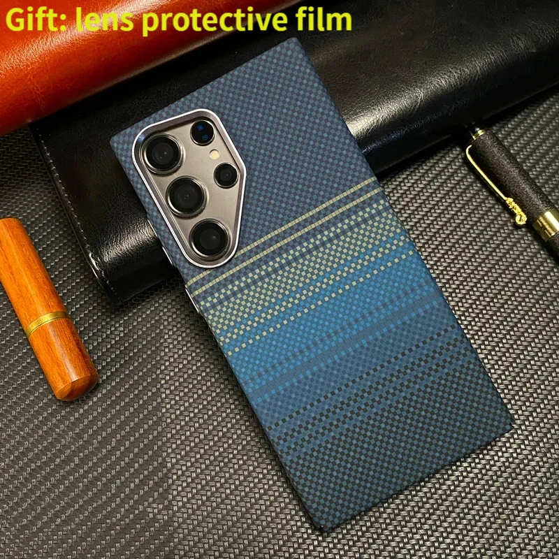 

Suitable for Samsung Galaxy S23/S24/S25Ultra 2025 Carbon Fiber Magsafe Protective Case Super Matte Sunset Sunrise Magnetic Hard