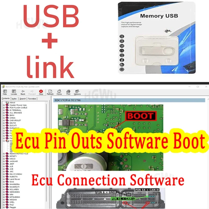 Variant: link and usb flash