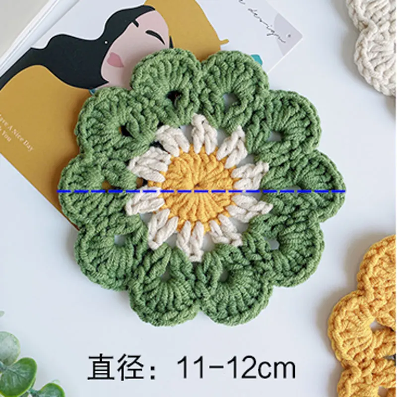 FREEBLOSS Kit Crochet Sous-Verres 8 Sets Avec Instructions - Kit Débutants Adultes