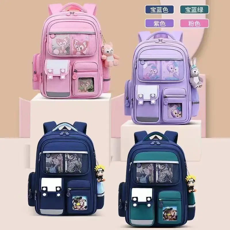 

2023 New Children's School Bag Men's and Women's 13th and 6th Grades Ridge Protection and Burden Reduction Backpack