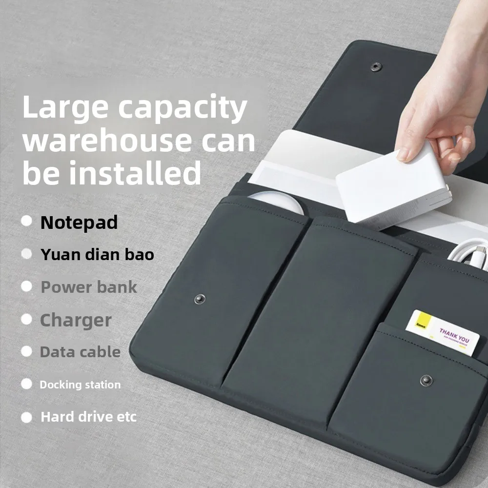 Laptop Bag 13 14 15 16 Inch Water Resistant PC Case Accessories For Macbook Pro Xiaomi Hp Dell Lenovo Samsung Notebook Cover