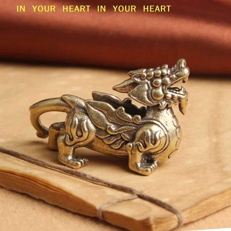 【X】Chinese Mythical Beast Pixiu Figurines Lucky Animal  Lin Desktop Decorations