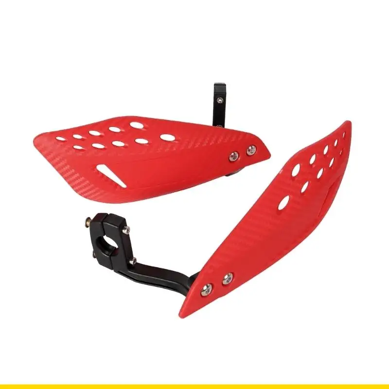 SZCH Clamp On Handlebar Guard Pair for Motorcycles with Vented Shell Panels and Control Cover for Trail Route Travel