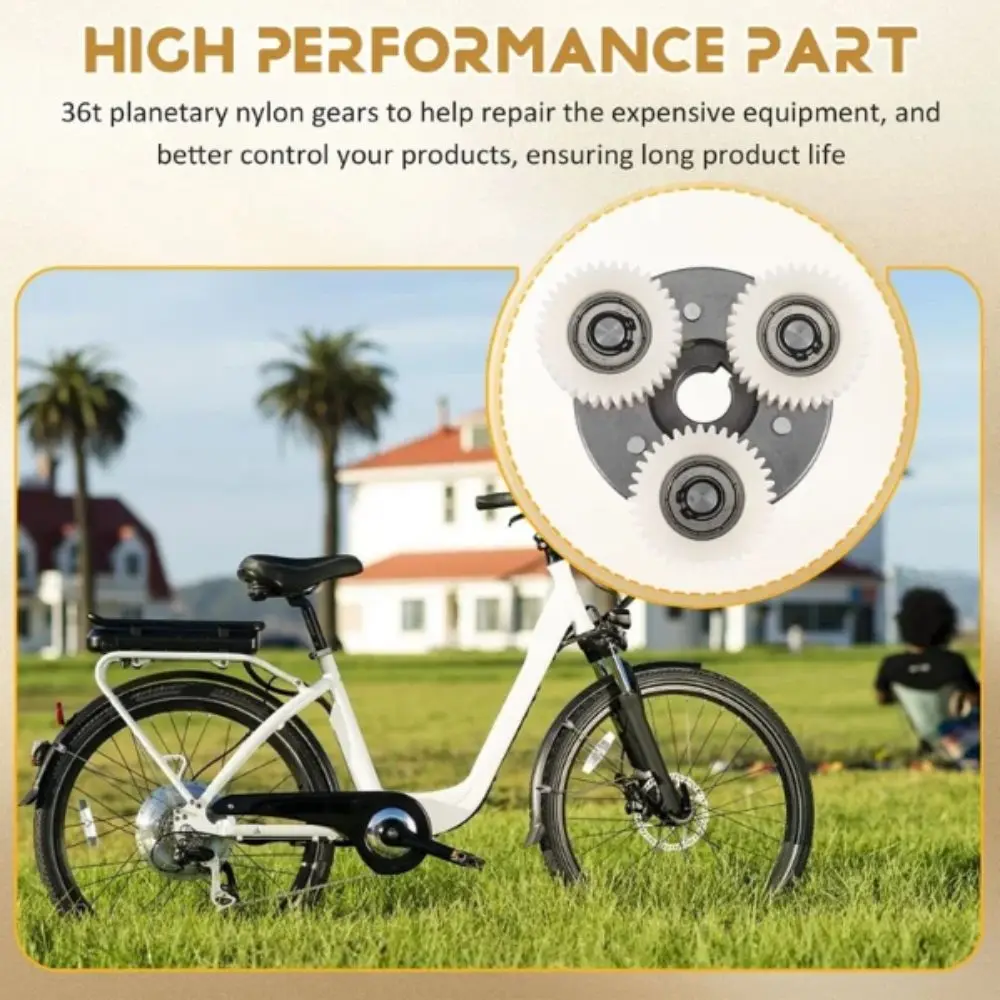 

Планетарная шестерня 36T из нейлона, замена планетарной шестерни для электровелосипеда, планетарная втулка MXUS, сцепление 38 мм, планетарная шестерня для двигателя Bafang