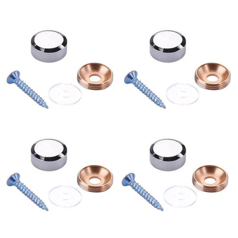

652F 4Pcs Billboards Decoration Nails Glass Fasteners Fixing Nails Advertisement Nails Mirror Decorative Screws Fasteners