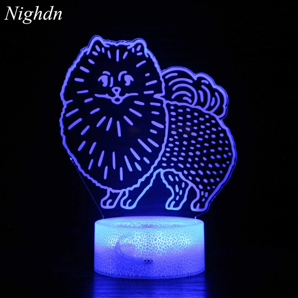 

Nighdn Cartoon Lion 3D Lamp Illusion LED Night Light Touch 7 Colors USB Lamp Bedsde Tabel Decor Christmas Birthday Gift for Kids