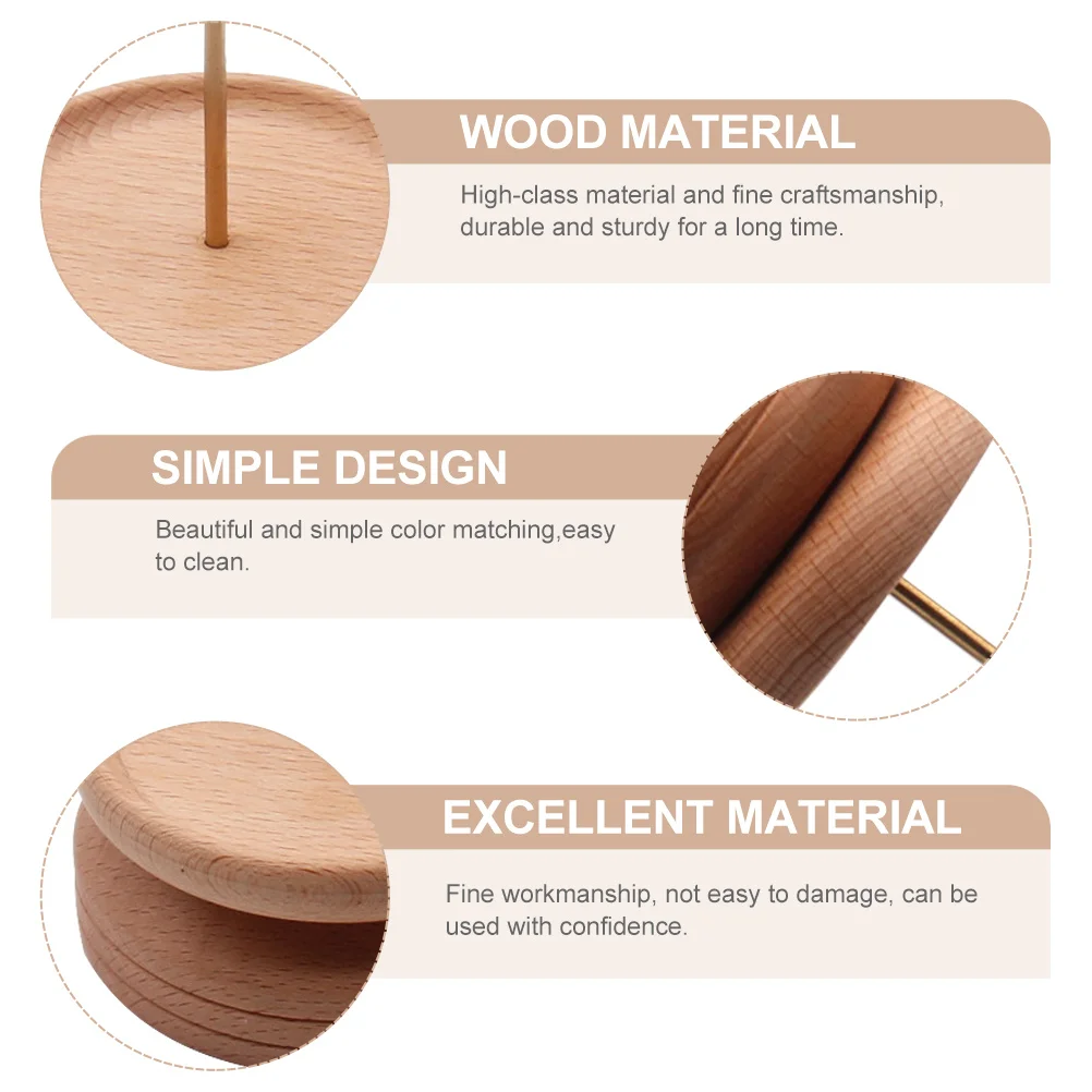 

Wooden Spool Holder for Sewing Thread Storage Handmade Craft Organizer Rack Decorative DIY Embroidery Accessory Solid Wood