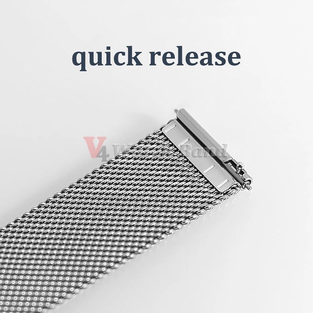 1,0mm 0,6mm Mesh Milanaise Uhrenarmband für IWC, Rolex, Omega 20mm 22mm 18mm Edelstahl-Armband für Seiko – Detail 16