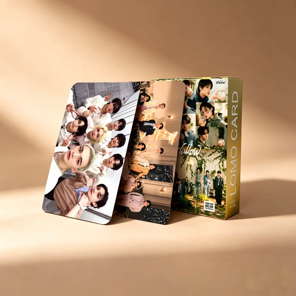55 SK Album Collection Photo Cards Stray Kids Pop Music Group Album Collection LOMO Cards Fan Collection Gifts