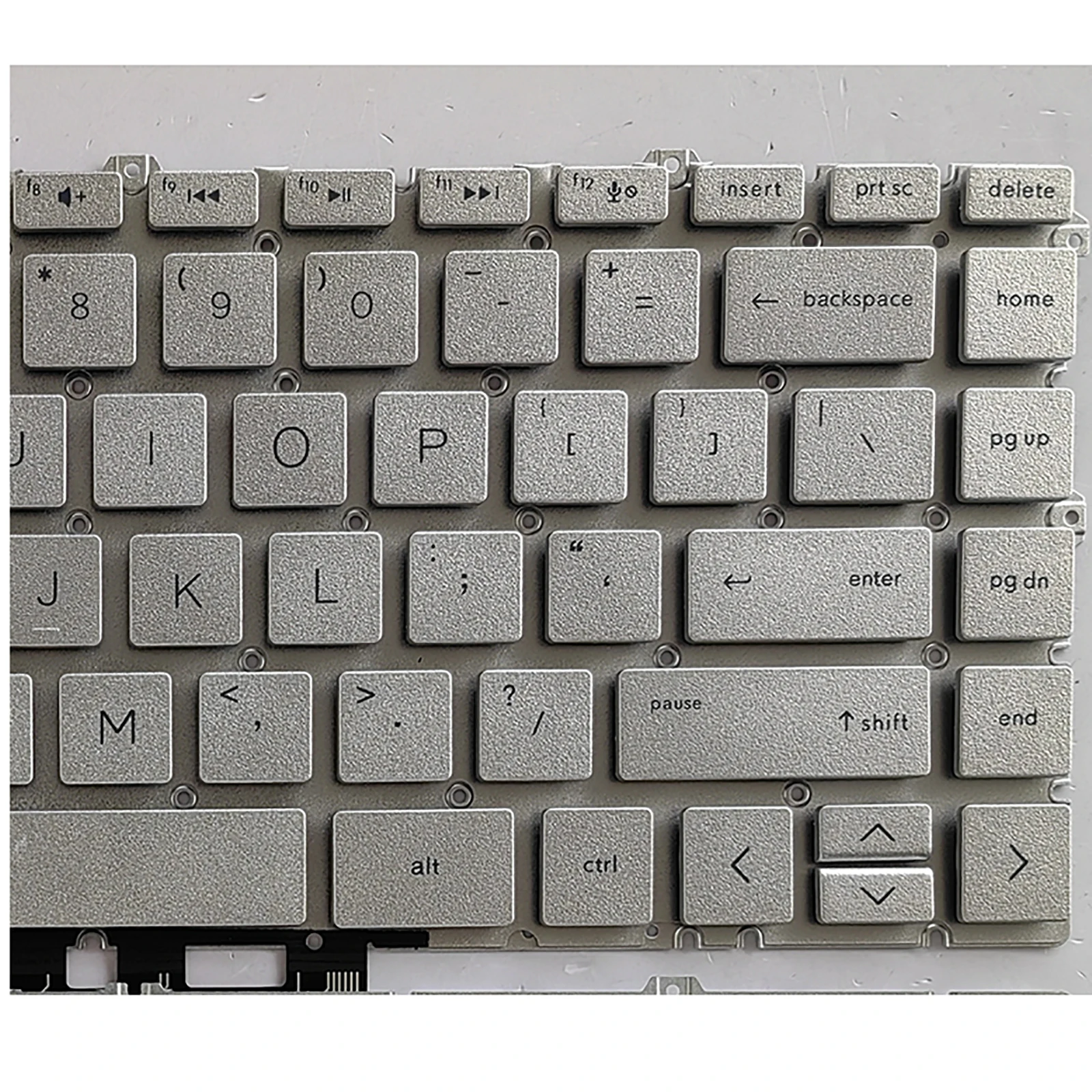 for HP Spectre X360 13-AW US No Backlit Silver Laptop Keyboard