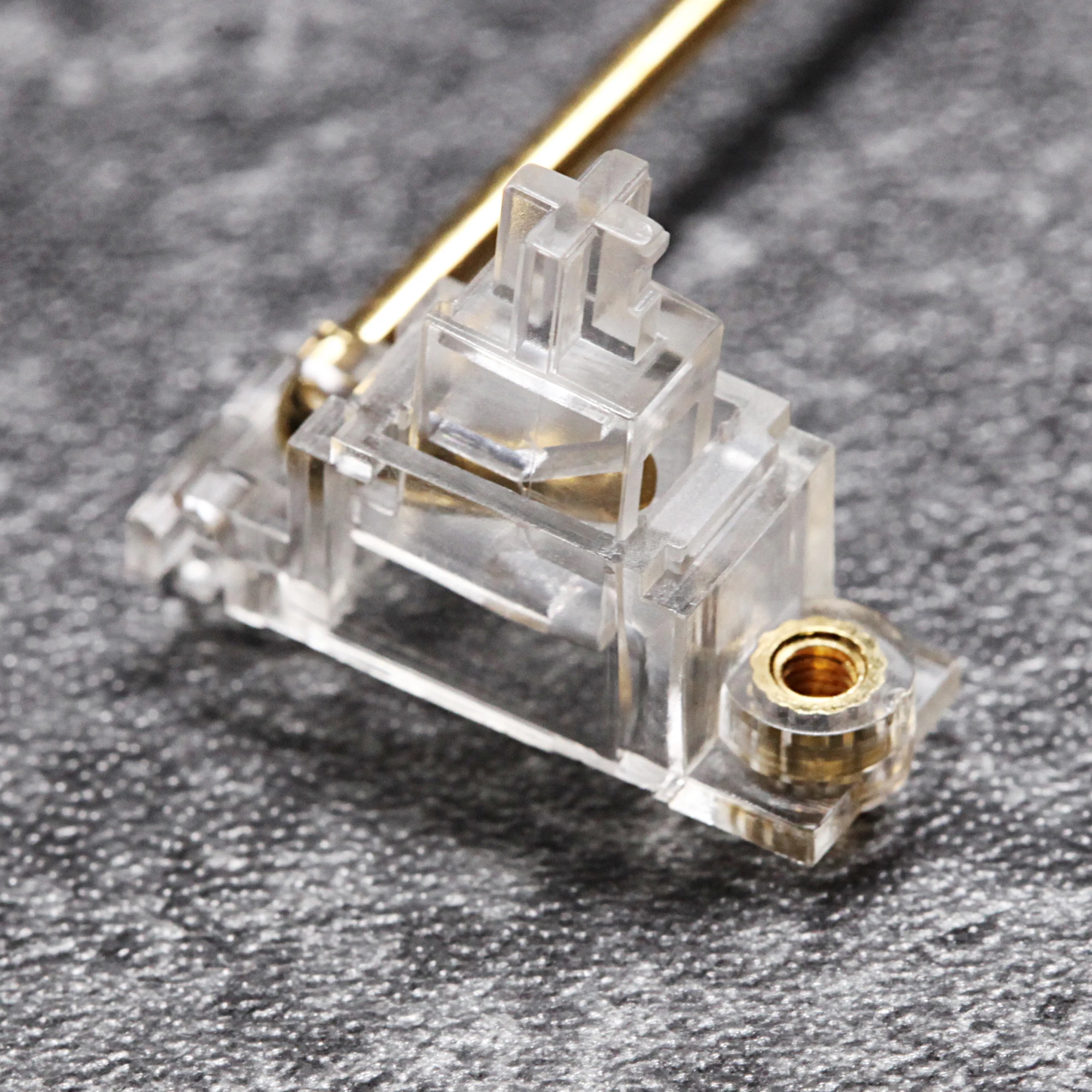 Everglide Transparent Gold Plated Pcb screw in Stabilizer for Custom Mechanical Keyboard gh60 xd64 xd84 6.25x 2x 7x xd96 xd87