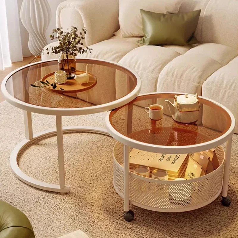 

Center Transparent Coffee Table Nordic Mobile Modern Makeup Minimalist Living Room Table Design Mesa Centro Salon Furniture