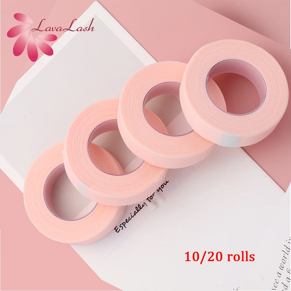 10/20pcs PE Material No-Woven Lash Tape Breathable Anti-allergy Eye Pads Professional Micropore Eyelashes Extension Tape 9m