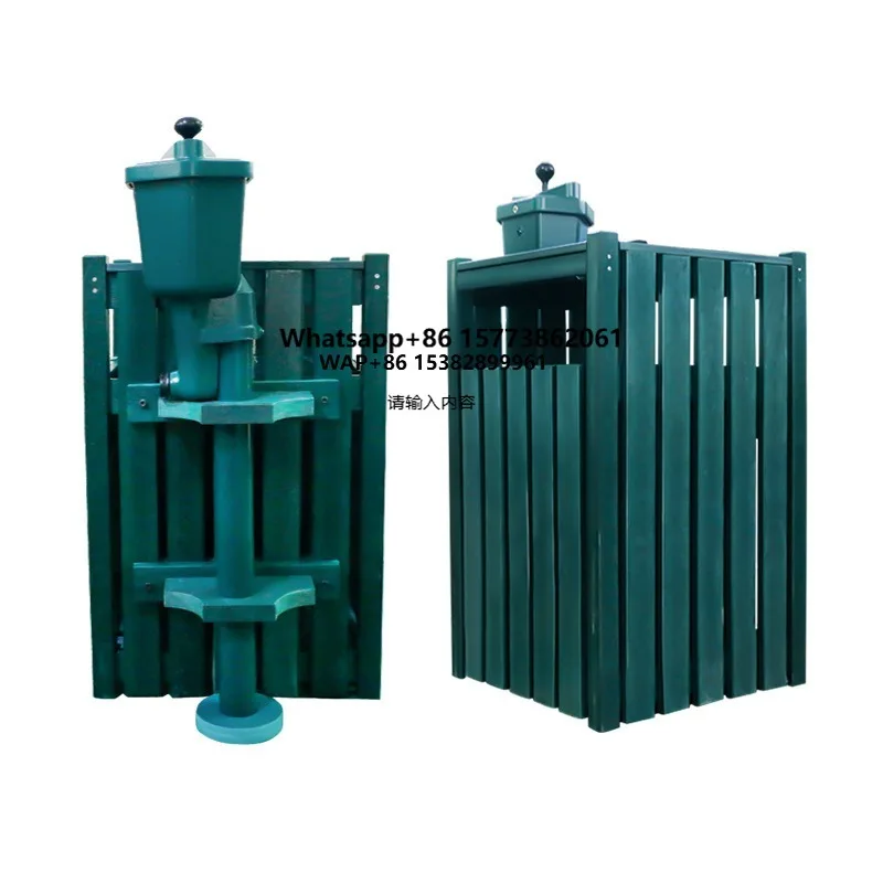 

Driving Range Equipment Golf Course Trash Can with Golf Ball Washer Garbage Container Golf Trash Bin
