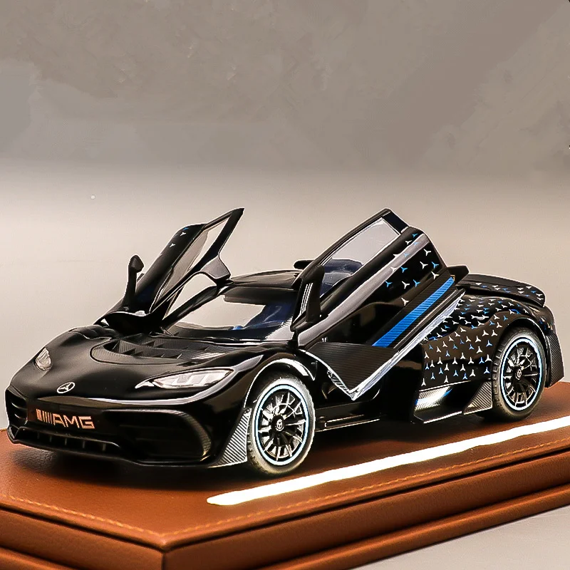 

1:32 Benzs-One Alloy Sports Car Model Diecasts Metal Concept Racing Car Vehicles Model Simulation Sound and Light Kids Toys Gift