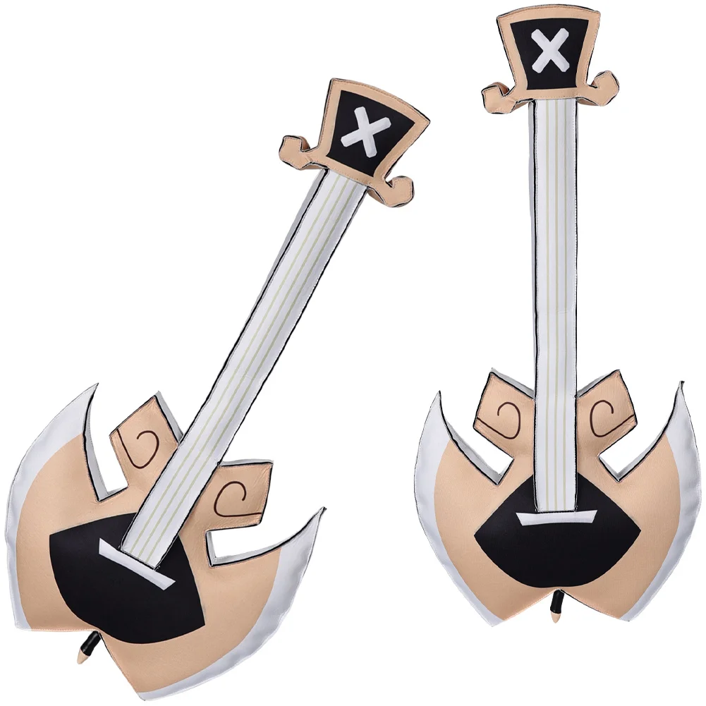 Dissguise Adam Hell Inn تأثيري الغيتار أنيمي الكرتون زي الاكسسوارات الدعامة الكبار النساء الرجال ملابس حفلة كرنفال الهالوين #2