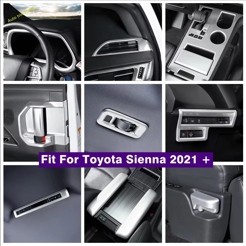 

Pillar A Speaker Door Handle Bowl Light Lamp Control Decoration Panel Cover Trim For Toyota Sienna 2021 - 2023 Car Accessories