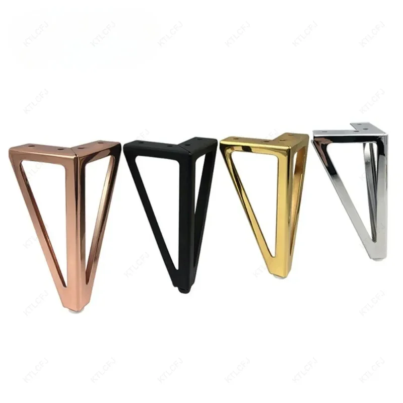 

4pieces Black 15.5cm Cabinet Legs for Furniture Thickened Iron Cupboard Desk Sofa Support Feet Furniture Hardware