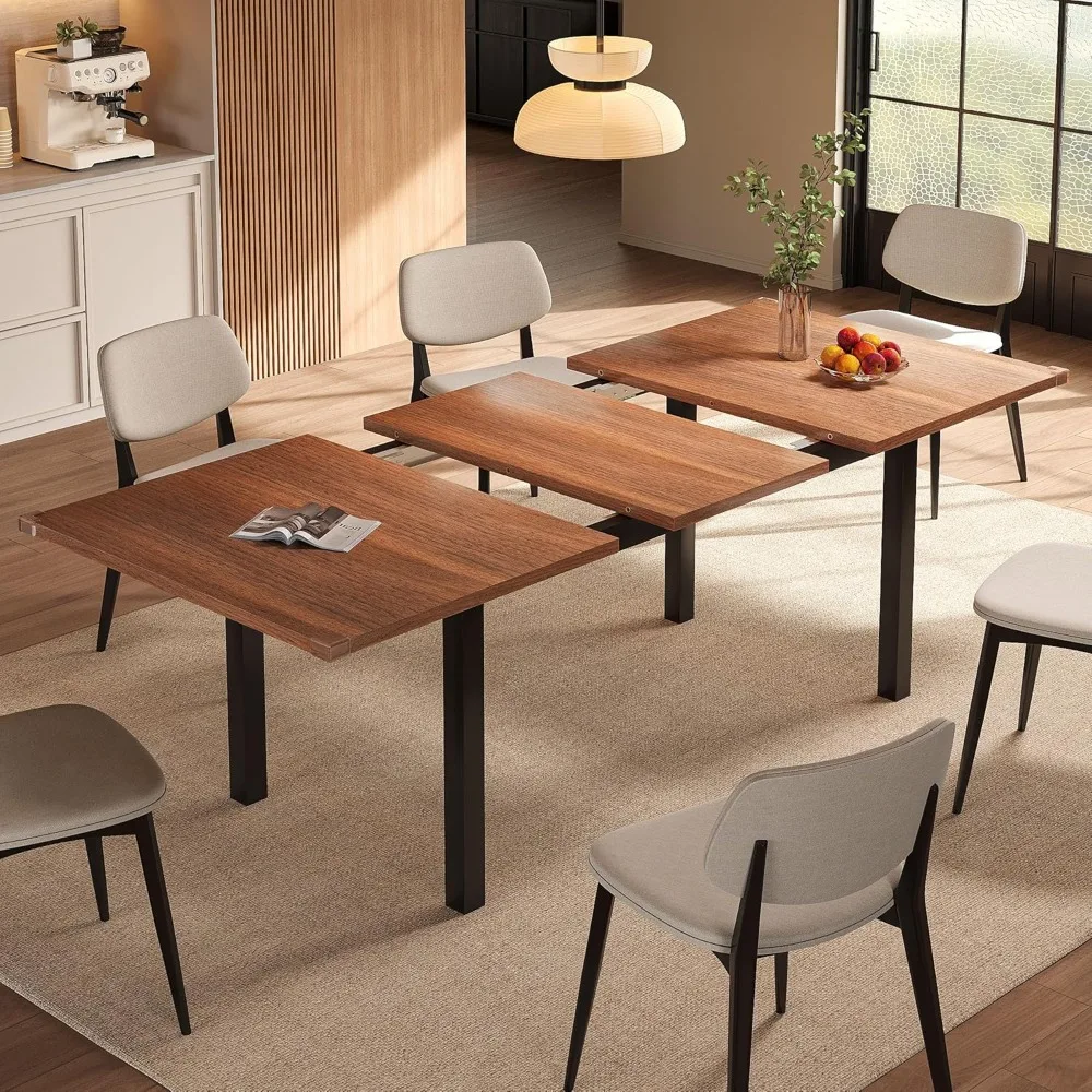 

Dining Table for 4-6, 63 Modern Kitchen Table, Farmhouse Dining Room Tables for Dining, Kitchen, Office, Living Room