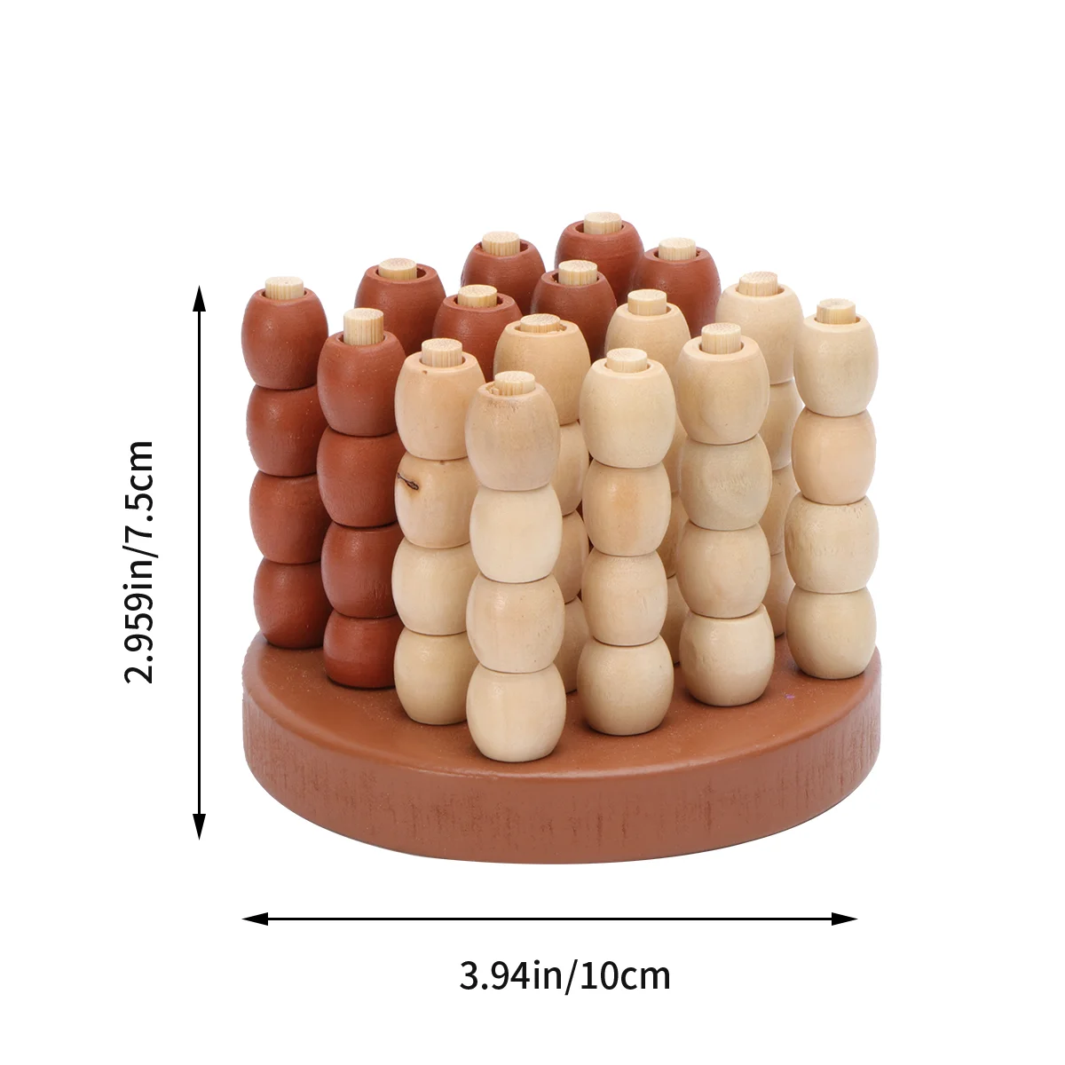 Three-dimensional Parent-child Toy 3d Chess Bamboo Educational Toys Checker Game