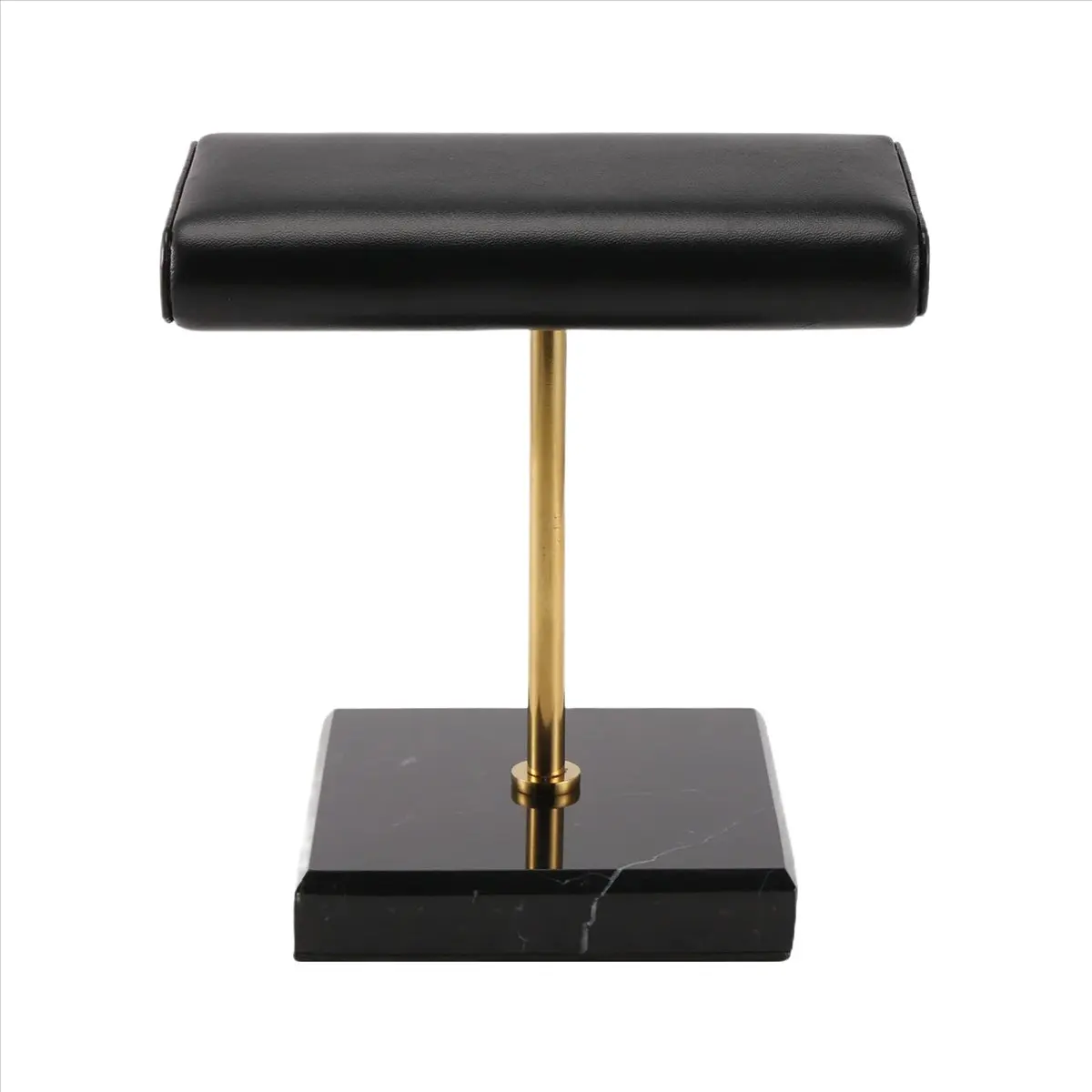 ABQR Zwart Marmeren Basis Horlogestandaard Gouden Metalen Staaf Display Props Armband Sieraden Verlengen Plaatsing Stand