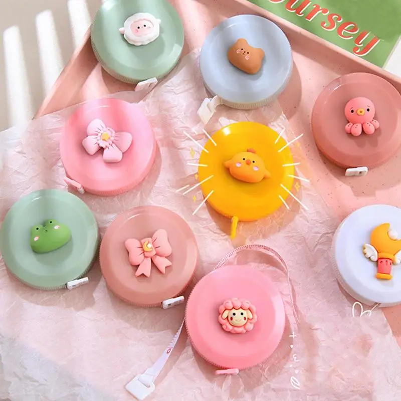 Tape Measure Retractable Body Measurement Tape Measuring Ruler Double Sided Portable Head Bust Waist Circumference Soft Ruler