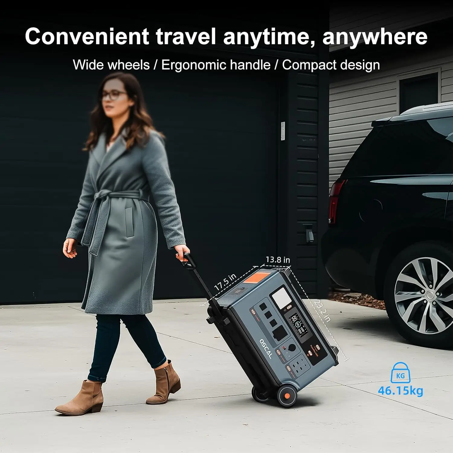 

Розетки переменного тока 6000 Вт (7200 Вт пик) Солнечный генератор с солнечной панелью 3 × 400 Вт, PowerMax 6000 120 В/240 В с разделенным фазовым напряжением