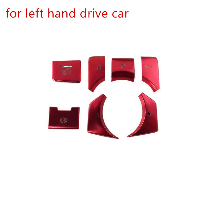 7pcs/Lot Aluminum Alloy Central Control Multimedia Buttons For 2017-2023 Mazda CX-5 CX5 CX 5 MK2 CX-8