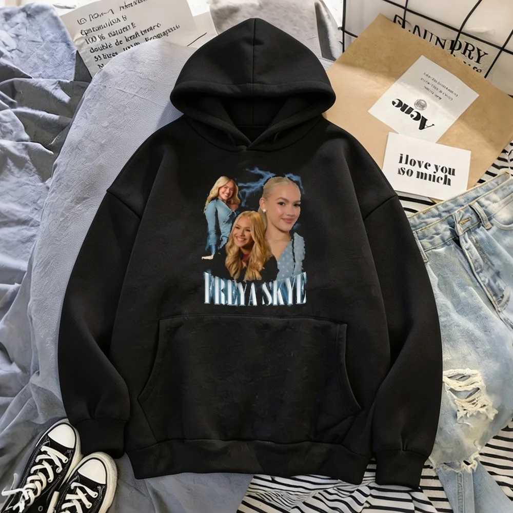 Freya Skye sweatshirt fashion tops y2k 2000s hip hop long sleeve Casual Aesthetic
