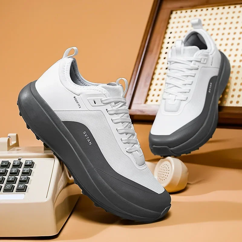 

Men's Outdoor Hiking Shoes Anti-slip Thick Bottom Mountain Climbing Shoes High Quality Lightweight Casual Sports Shoes