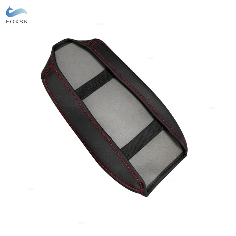 Car Styling Center Armrest Console Lid Box Protection Cover Black Microfiber Leather Trim For Skoda Octavia 2015 2016 2017 2018
