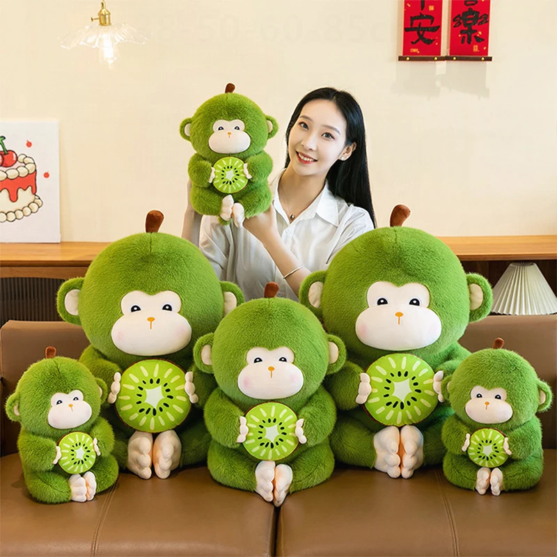 

Cute Kiwi Monkey Plush Toy Stuffed Doll Kawaii Animal Baby Gift for Kids Birthday Xmas Present Soft Cuddly Plaything