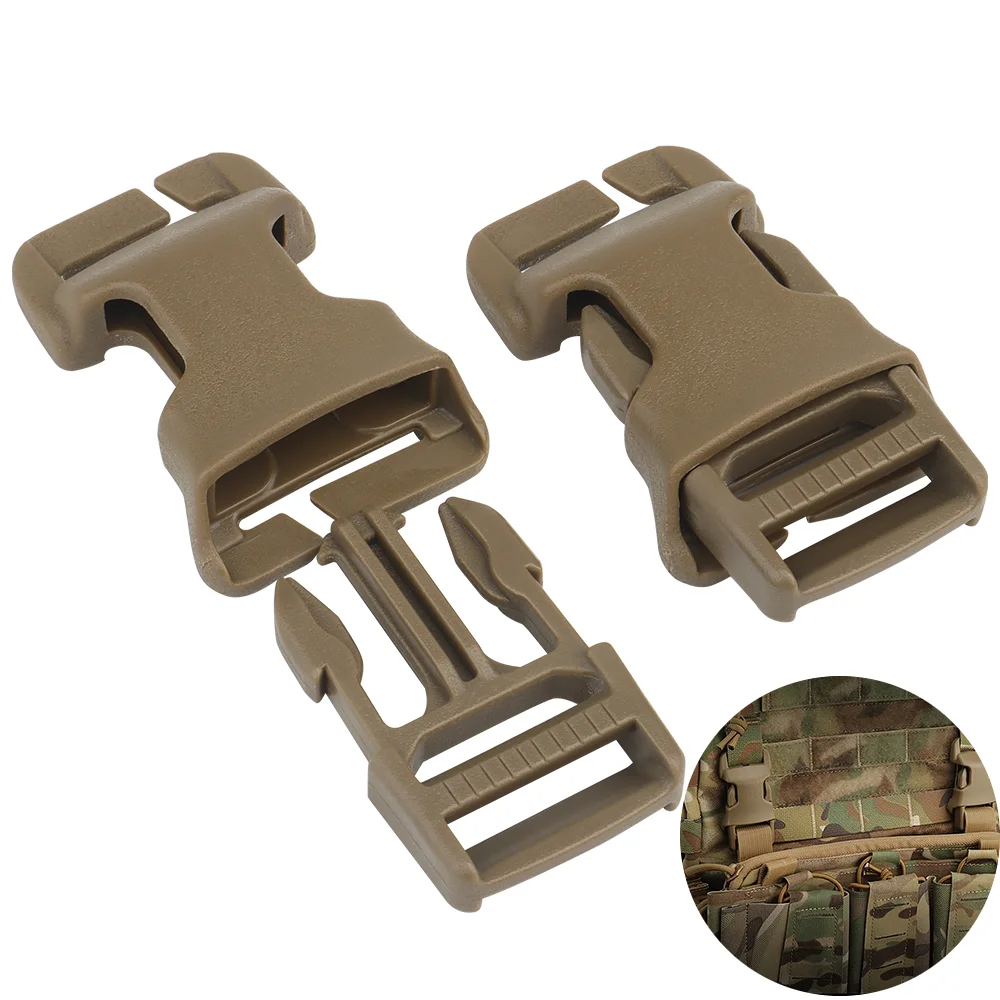 1 Inch QASM Buckle Quick Attach Surface Mount Tactical Mil-spec MOLLE PALS Webbing Airsoft Hunting Vest Modular Attachment Point